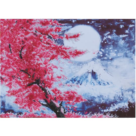 Diamond Dotz&#xAE; Cherry Blossom Mountain Diamond Painting Kit
